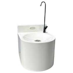 GRP Drinking Fountain - Wall Mounted - White